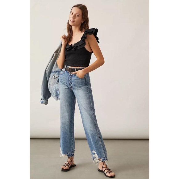 AMO Sophie crop destroyed jeans 24 - Picture 5 of 11